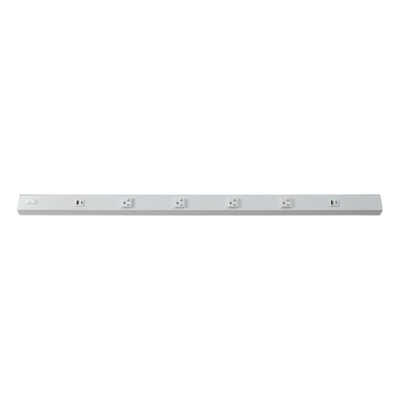 Westgate 42" Angled Power Strip - 4 Receptacles - 2 USB-A/C - White