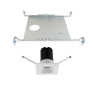 WAC Lighting Ion 2" Square New Construction LED Downlight - 755 Lumens - 9W - 3000K - 120-277V - White