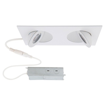 WAC Lighting Lotos Multiples 2-Light 2" Gimbal LED Downlight - 1,000 Lumens - 12W - 3000K - 120-277V - White