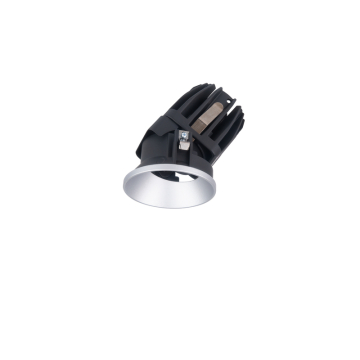 WAC Lighting FQ 2" LED Round Adjustable Shallow Trimless Downlight - 1,105 Lumens - 15W - 2700K - 120-277V - Haze