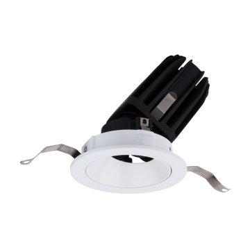 WAC Lighting FQ 2" LED Round Adjustable Trimmed Downlight - 1,935 Lumens - 25W - 4000K - 120-277V - White