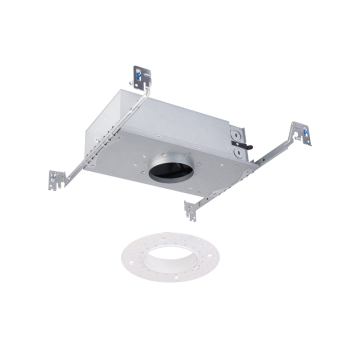 WAC Lighting FQ 2" LED Round Shallow New Construction Housing Trimless - 15W - 120-277V - Galvanized Steel