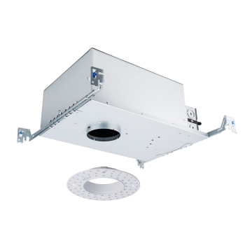 WAC Lighting FQ 2" LED Round New Construction Housing Trimless - 15W - 120-277V - Galvanized Steel