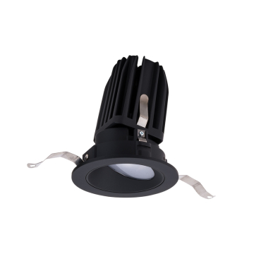 WAC Lighting FQ 2" LED Round Wall Wash Trimmed Downlight - 1,465 Lumens - 25W - 3000K - 120-277V - Black