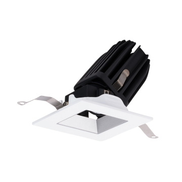WAC Lighting FQ 2" LED Square Adjustable Trimmed Downlight - 1,835 Lumens - 25W - 3000K - 120-277V - Haze / White