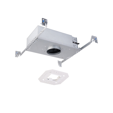 WAC Lighting FQ 2" LED Square Shallow New Construction Housing Trimless - 15W - 120-277V - Galvanized Steel