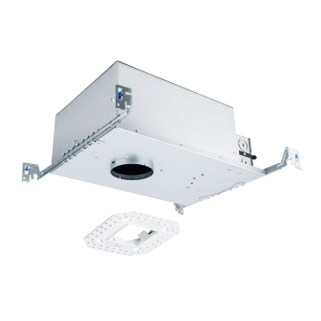 WAC Lighting FQ 2" LED Square New Construction Housing Trimless - 15W - 120-277V - Galvanized Steel
