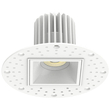RAB 2" Square Trimless Recessed LED Downlight - 9W - CCT Selectable - 645 Lumens - 38° Beam Angle - 120V - White