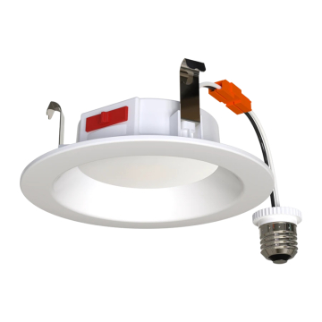 RAB R34 4" LED Retrofit Downlight - Smooth Reflector - CCT Selectable - 120V - White