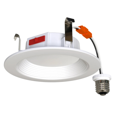 RAB R34 4" LED Retrofit Downlight - Baffle Reflector - CCT Selectable - 120V - White