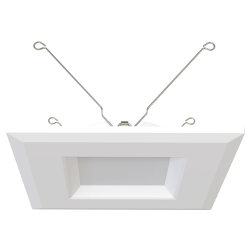 RAB R34 6" Square LED Retrofit Downlight - Smooth Reflector - 10W - CCT Selectable - 900 Lumens - 120V - White