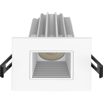 RAB 3" 9W Square Deep Regressed LED Downlight - Baffle - CCT Selectable - 120V