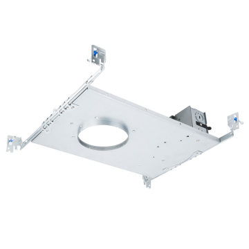 WAC Lighting FQ 4" LED New Construction Frame-In Housing Kit Trimmed - 13W - 120-277V - Galvanized Steel