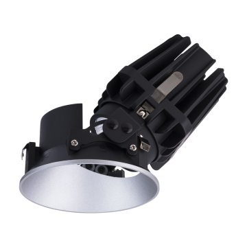 WAC Lighting FQ 4" LED Round Adjustable Trimless Downlight - 2,375 Lumens - 28W - 3000K - 120-277V - Haze