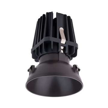 WAC Lighting FQ 4" LED Round Trimless Downlight - 2,495 Lumens - 28W - 3000K - 120-277V - Dark Bronze