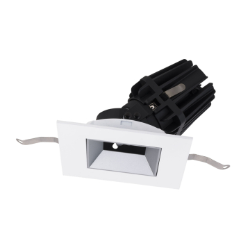 WAC Lighting FQ 4" LED Square Adjustable Trimmed Downlight - 1,680 Lumens - 28W - 3000K - 120-277V - Haze / White