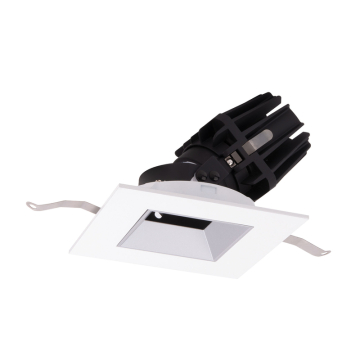 WAC Lighting FQ 4" LED Square Adjustable Trimmed Downlight - 1,680 Lumens - 28W - 3000K - 120-277V - White