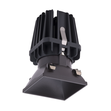 WAC Lighting FQ 4" LED Square Trimless Downlight - 2,445 Lumens - 28W - 3000K - 120-277V - Dark Bronze