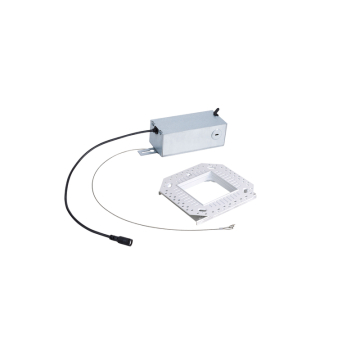 WAC Lighting FQ 4" LED Square Remodel Housing Trimless - 13W - 120-277V - Galvanized Steel