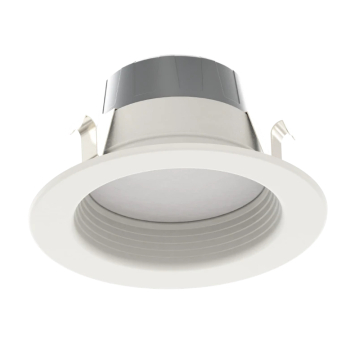 RAB 4" LED Retrofit Downlight - 10W - CCT Selectable - 1,000 Lumens - 120V - Baffle Trim - White
