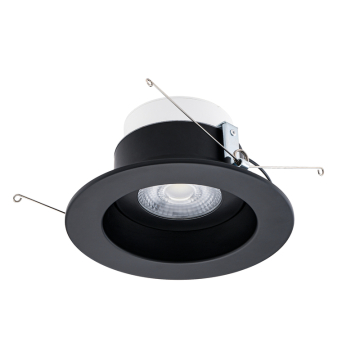 WAC Lighting Lotos 6" Round Retrofit LED Downlight - 1,270 Lumens - 13W - CCT Selectable - 120V - Black