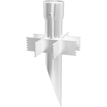 RAB 17" Mighty Post with PVC Cap - White