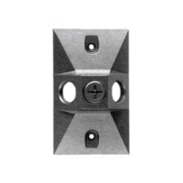 RAB 3 Hole Die Cast 4" Rectangular Cover - Bronze