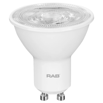 RAB 4.5W GU10 PAR16 LED Lamp - 5000K - 350 Lumens - 120V