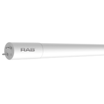 RAB 48" 10.5W T8 LED - Ballast Bypass - Opposing End Wired - 5000K - 1,700 Lumens - 120-277V