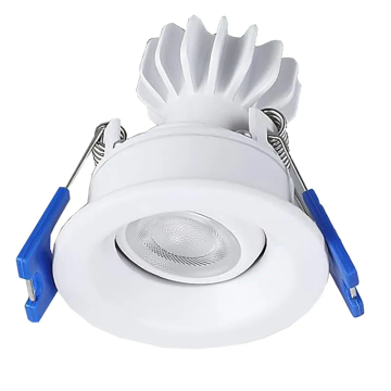 Westgate RDL1S 1" LED Round Recessed Gimbal Downlight - 350 Lumens - 6W - CCT Selectable - 120V - White