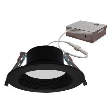 Westgate RDL4S 4" LED Round Recessed Downlight - Smooth Trim - 12W - CCT Selectable - 1,050 Lumens - 120V - Black