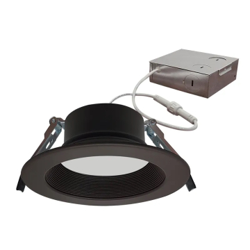 Westgate RDL4S 4" LED Round Recessed Downlight - Smooth Trim - 12W - CCT Selectable - 1,050 Lumens - 120V - Bronze