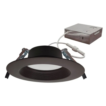 Westgate RDL6S 6" LED Round Recessed Downlight - Baffle Trim - 14W - CCT Selectable - 1,200 Lumens - 120V - Bronze