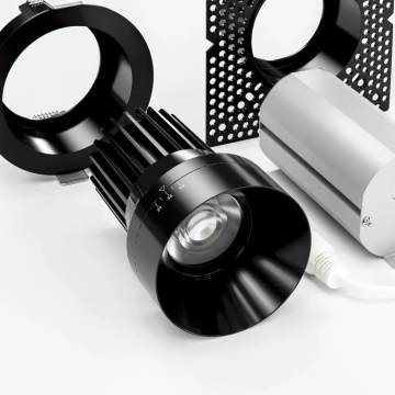 American Lighting Rhyme 3" Round LED Downlight - 15W - CCT Selectable - Adjustable Beam Angle - 120V - Black