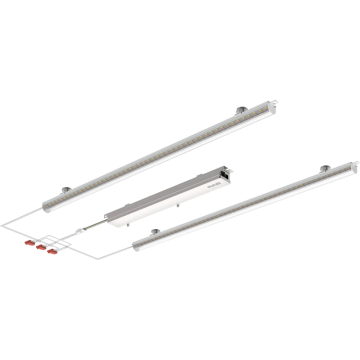 RAB 2x2 Field-Adjustable Retrofit LED Light Bar - 6,016 Max Lumens - 30 | 35 | 40W - Clear Lens - 120-277V