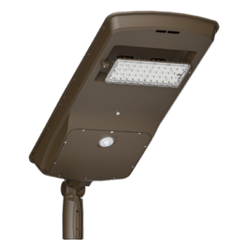 Light Efficient Design Solar Powered LED Area Light - 5000K - 1,600 Lumens - Dark Bronze