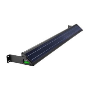 Light Efficient Design 48" Solar Powered LED Display Light Fixture - 4000K - 2,000 Lumens - Black