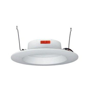 MaxLite 6" Recessed LED Downlight - 900 Lumens - CCT Selectable - Baffle Trim - 120V - White