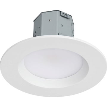 Lutron 6" Lumaris RadioRA 3 LED Remodeler Canless Downlight - 800 Lumens - 8.5W - CCT Tunable (18K-4K) - 120V - White