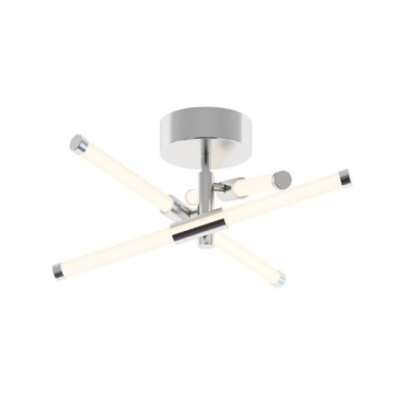 AFX Rusnak 16" LED Semi-Flush Mount - 3000K - Polished Chrome - 120V