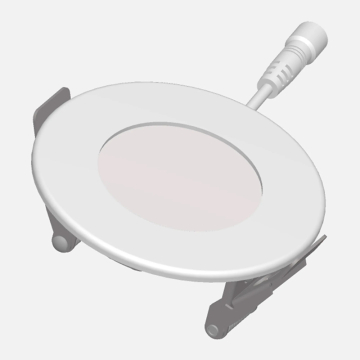 Westgate RSL3-G2 3" LED Slim Round Fire-Rated Downlight - 600 Lumens - 6W - CCT Selectable - 120-277V - White