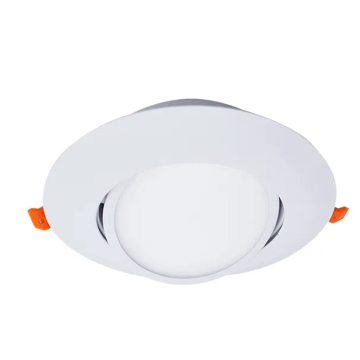 Westgate RSL6 6" LED Slim Round Gimbal Recessed Downlight - 15W - CCT Selectable - 1,125 Lumens - 120V - White