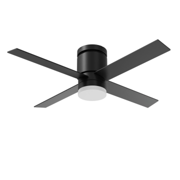 AFX Ross 52" 4-Blade Fan with Remote - 1,400 Lumens - 20W - CCT Selectable - 120V - Black / Dark Walnut