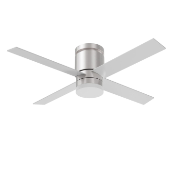 AFX Ross 52" 4-Blade Fan with Remote - 1,400 Lumens - 20W - CCT Selectable - 120V - Satin Nickel / Silver / Walnut