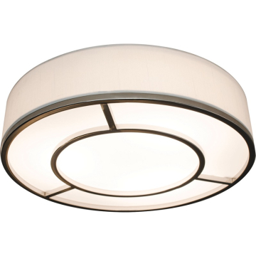 AFX Reeves 16" LED Flush Mount - CCT Selectable - 120-277V - Satin Nickel