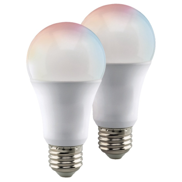 SATCO|NUVO Starfish Smart 9.5W A19 LED Lamp - RGB & Tunable White - 800 Lumens - 120V - 2-pack