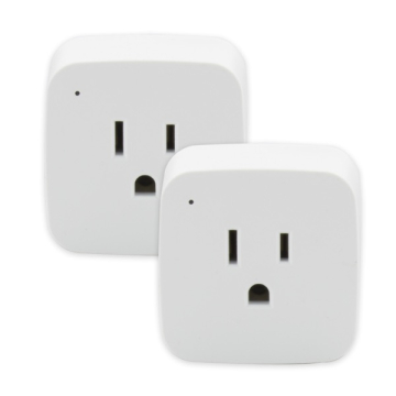 SATCO|NUVO Starfish WiFi Smart Plug - 120V - 10A - Mini Square - 2-Pack