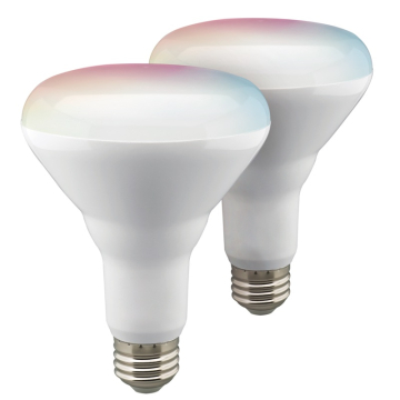 SATCO|NUVO Starfish Smart 9.5W BR30 LED Lamp - RGB & Tunable White - 760 Lumens - T20 Compliant - 120V - 2-PACK
