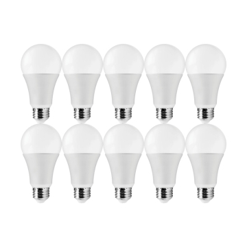 SATCO 14W A19 LED Lamp - 3000K - E26 - 1520 Lumens - 120V - 10-Pack