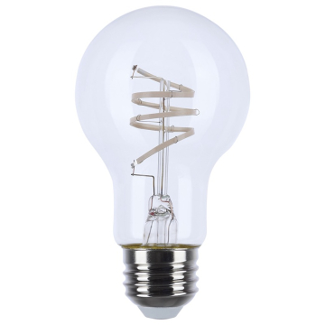SATCO REMINISCENT Gray LED Filament Lamp - A19 - Coil - E26 - 6W - 2700K - Clear - 120V